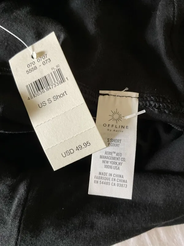 aerie Black‎ Flare Yoga Pants with Foldover High Waist - Image 4