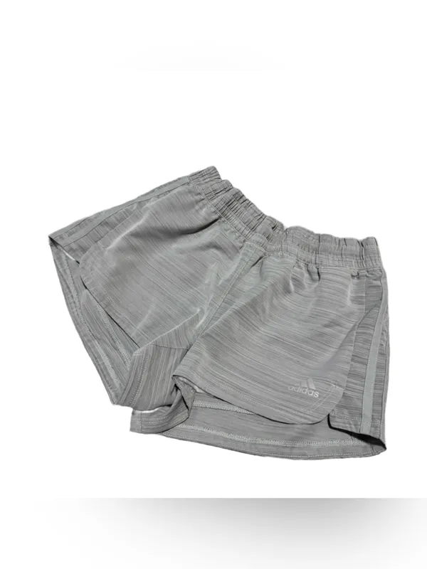 Adidas Aeroready Athletic Short Women's Small Lightweight Active Heathered Grey - Image 4