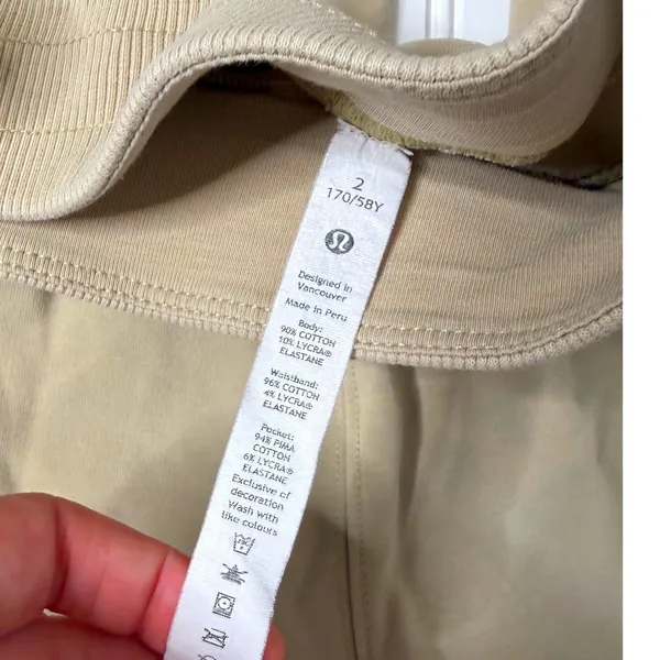 Lululemon LA Wide Leg Side Split HR Pant Trench Tan Beige Size 2 LW5DNSS - Image 4