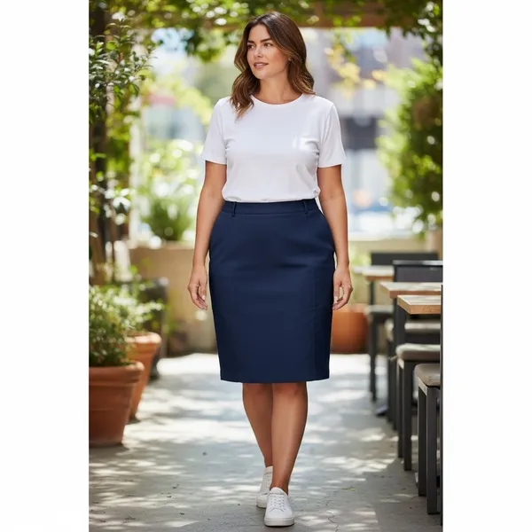 J.Crew No. 2 Pencil Skirt Navy Blue Stretch Cotton Blend Size 22 G0823 - Image 16