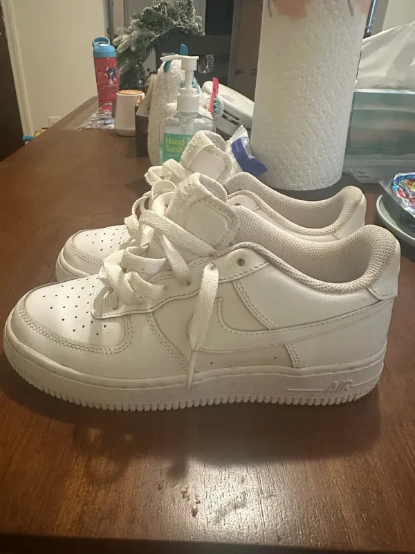 Nike Air Force1 Low Boy’s Grade School White - Image 2