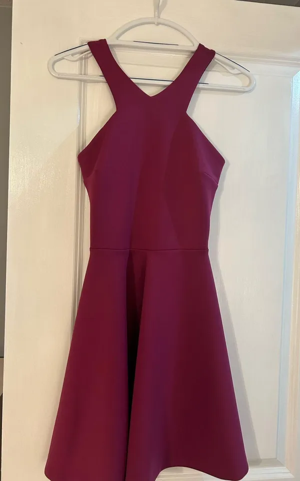 Pink Homecoming Dress Purple - Image 2