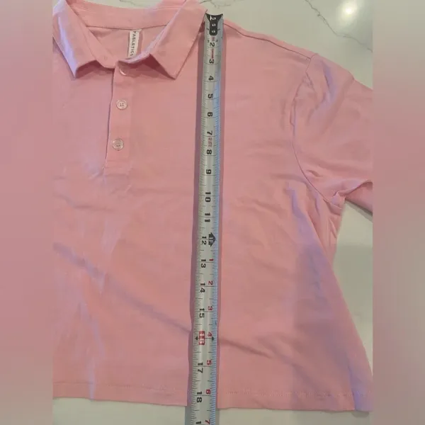 FABLETICS Boxy Short-Sleeve Polo Orchid‎ Pink Large NWOT - Image 14