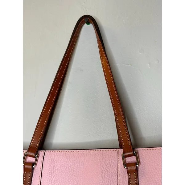 DOONEY & BOURKE Pale Pink Pebbled Leather Lexington Shopper Shoulder Bag - Image 13