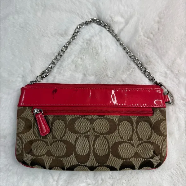 COACH Canvas Signature Wristlet with Card Slots - Image 2