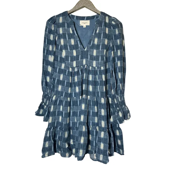 Tuckernuck Pomander Place Blue Ikat Kenzo Dress - Image 2
