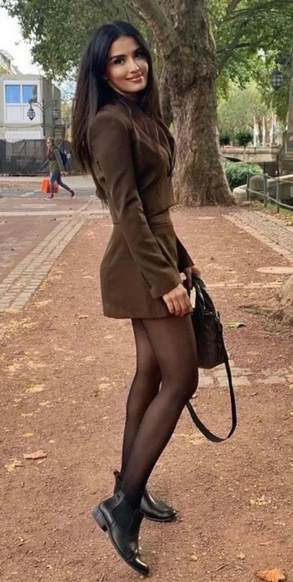 Pull&Bear Brown 70s Mini Skirt - Image 5