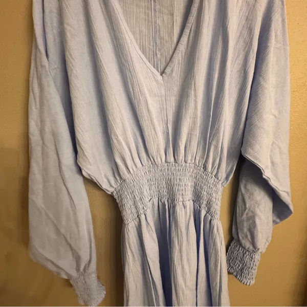 BALI LANE Carla‎ Long Sleeve Linen Dress - Image 4