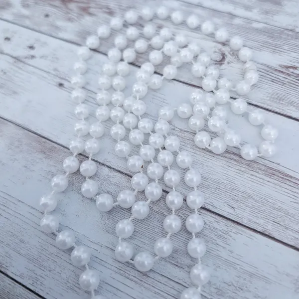 Extra Long Faux Pearl Necklace - Can Be Layered - Image 5