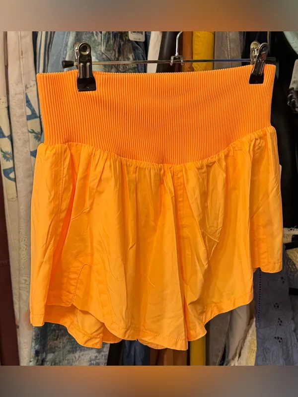 NWT Free People FP Movement Carpe Diem Shorts - Neon Clementine Orange - Medium - Image 7