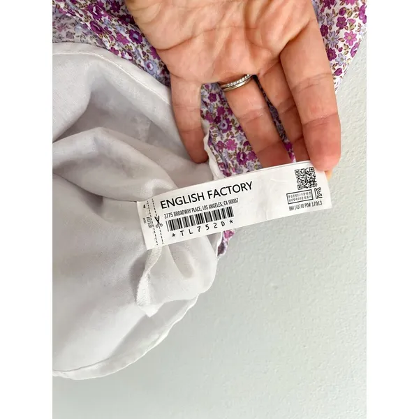 Tuckernuck | Hyacinth House | Purple Floral Periwinkle Mini Dress | Sz XS - Image 7