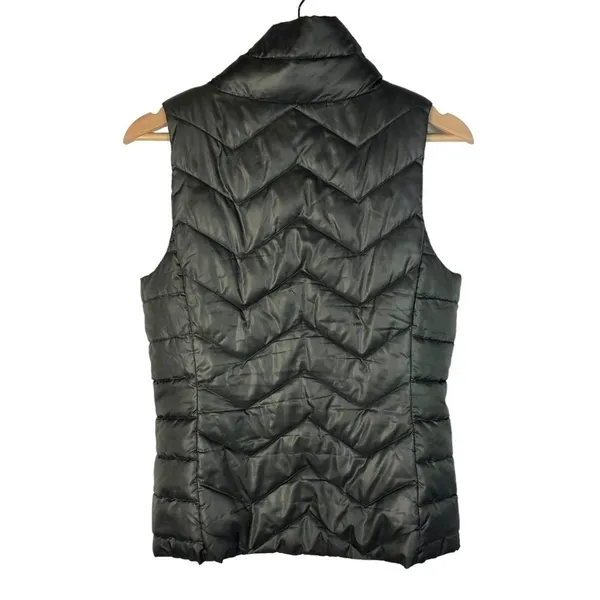 SO Gray & Green‎ Zip Sleeveless Puffer Vest S - Image 2