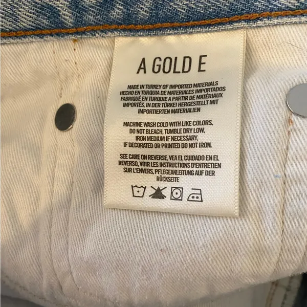 Agolde Cutoff Bitter Button Fly‎ Jean Shorts Sz 31 - Image 9