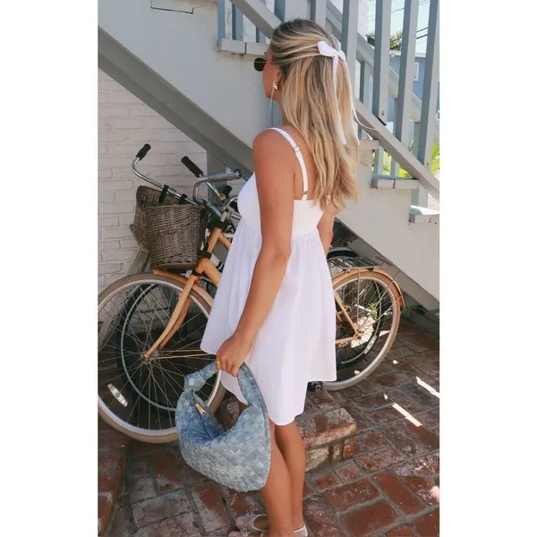 ✨Show Me Your Mumu Mallory Poplin White Mini Sz XL Dress✨ - Image 9