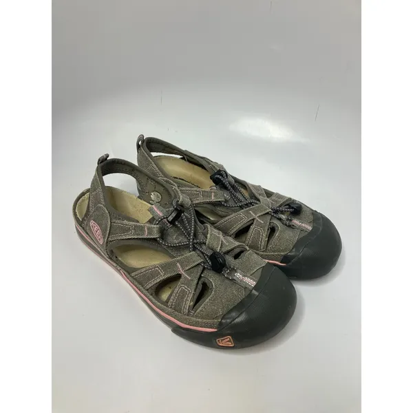 Keen Coronado gray canvas sandals pink‎ women's size 9.5 casual hiking boho - Image 3
