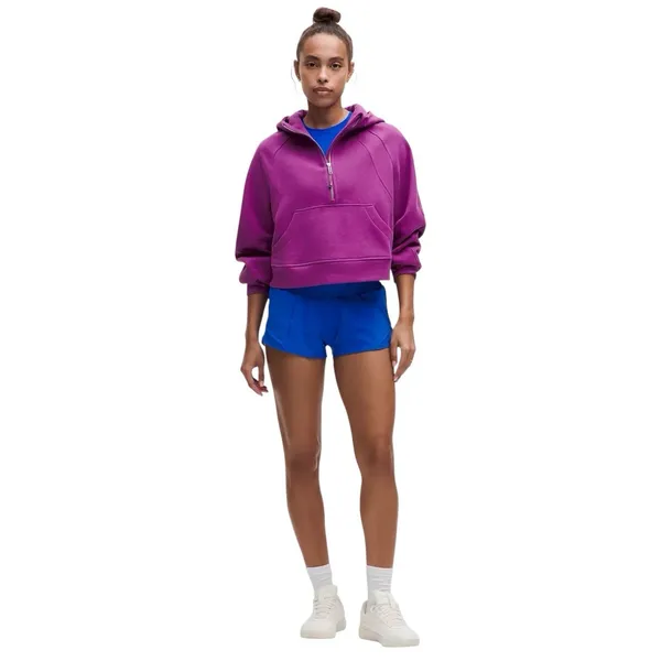 NEW Lululemon Scuba Oversized Half Zip Hoodie Vivid‎ Plum Athletic Cozy XL/XXL - Image 3