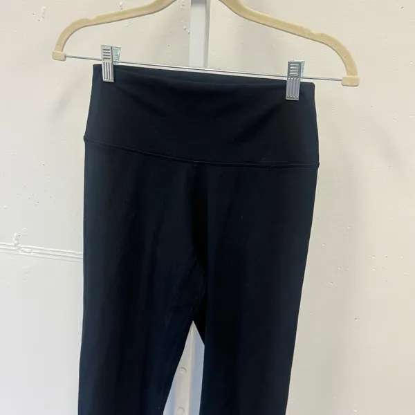 Yunoga Women's Black High Waisted Yoga Leggings Size M Athletic‎ 7/8 Athleisure - Image 3
