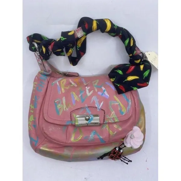 Coach w hand customized by me w applique street ar - Image 2