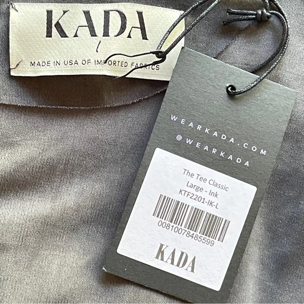 NWT KADA The Infinity Tee: Flow‎ Classic in Ink, Large Black - Image 11
