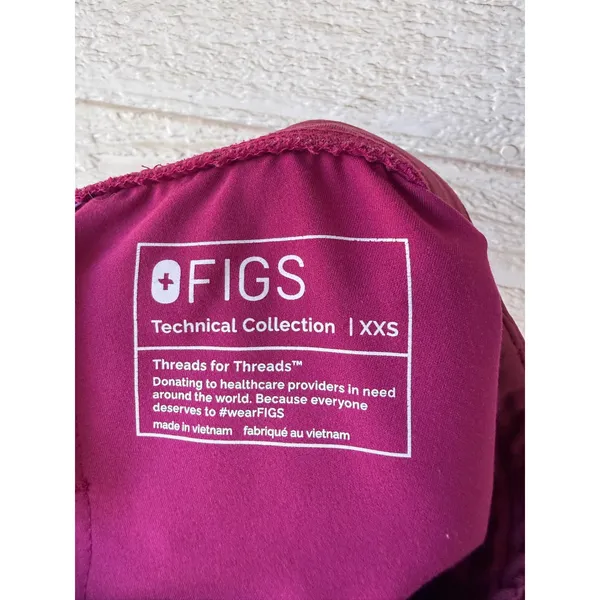 FIGS Women Dark Magenta‎ Zamora Scrub Jogger Pants PO 2191 Size XXS - Image 5