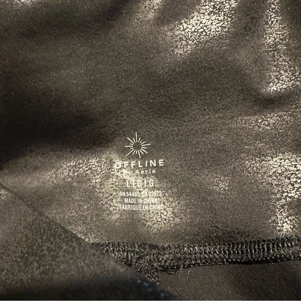 Offline by Aerie Black Shiny Leggings - Image 4