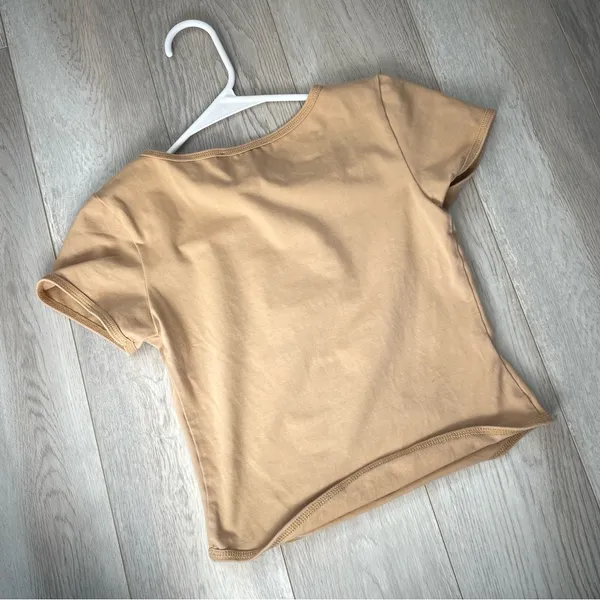 I.AM.GIA Ryleigh Top cutout crop tee womens Beige (small) going out party rave - Image 6