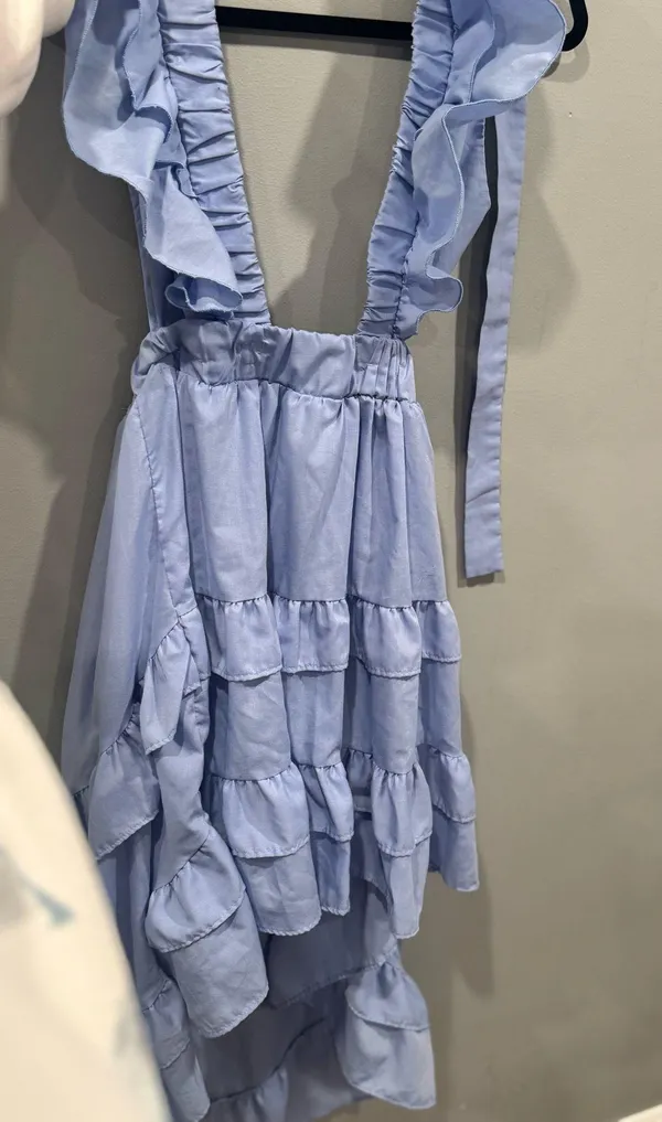 Blue Ruffle Dress - Image 2