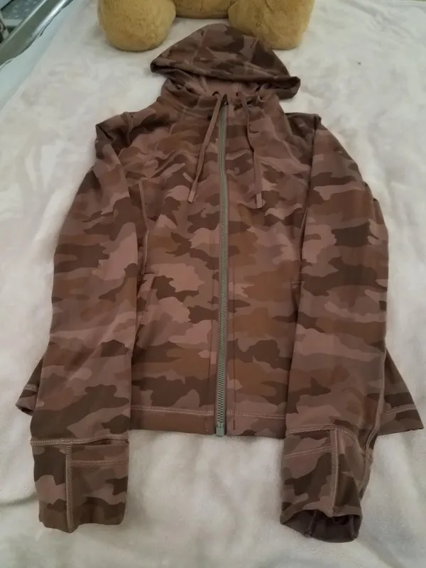 Lululemon Hooded Define Jacket Nulu Size 6 Camo Roasted Brown Hoodie - Image 5