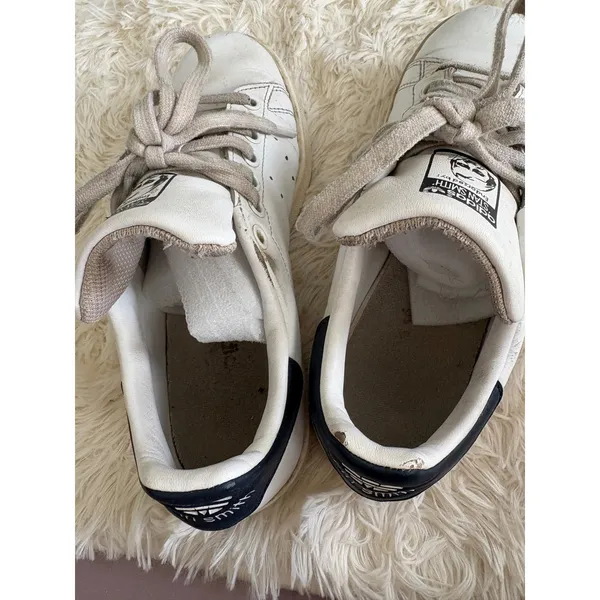 Adidas Stan Smith White Leather Sneakers Low‎ Top Women's Casual Tennis Shoes - Image 7