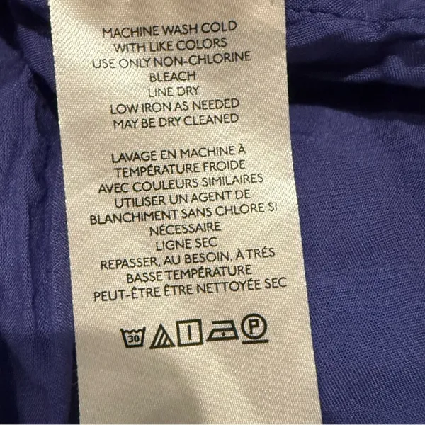 Anthropologie Purple/blue A-Line Ruffle Slit Midi Skirt Size 00 - Image 9
