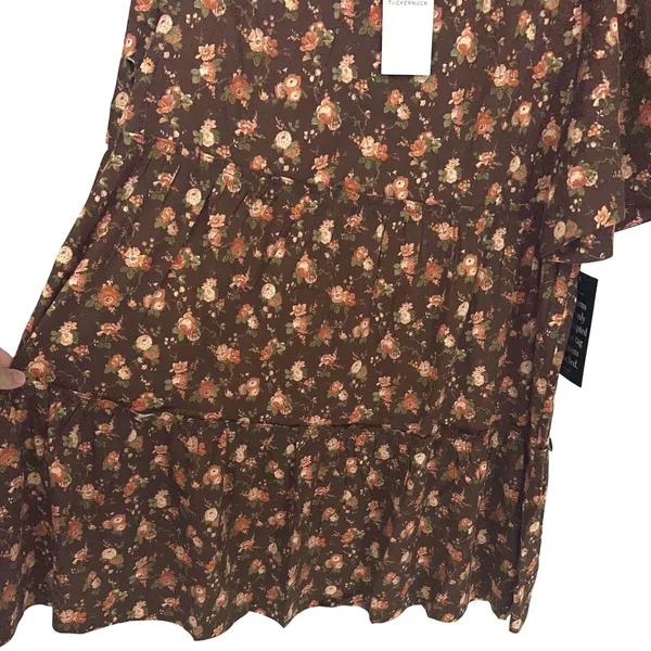 Tuckernuck Rosewood Chintz Crawford Dress XXL Cotton NWT Floral Fall Boho Preppy - Image 4