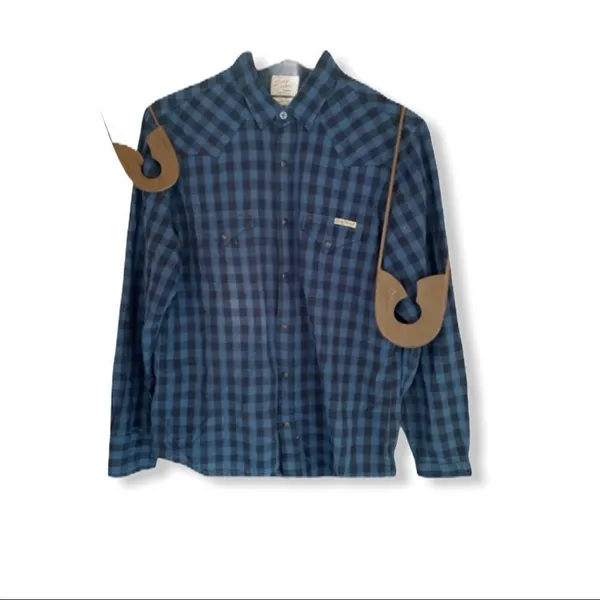 Lucky Brand Western Cut‎ Checked Shirt - Image 8