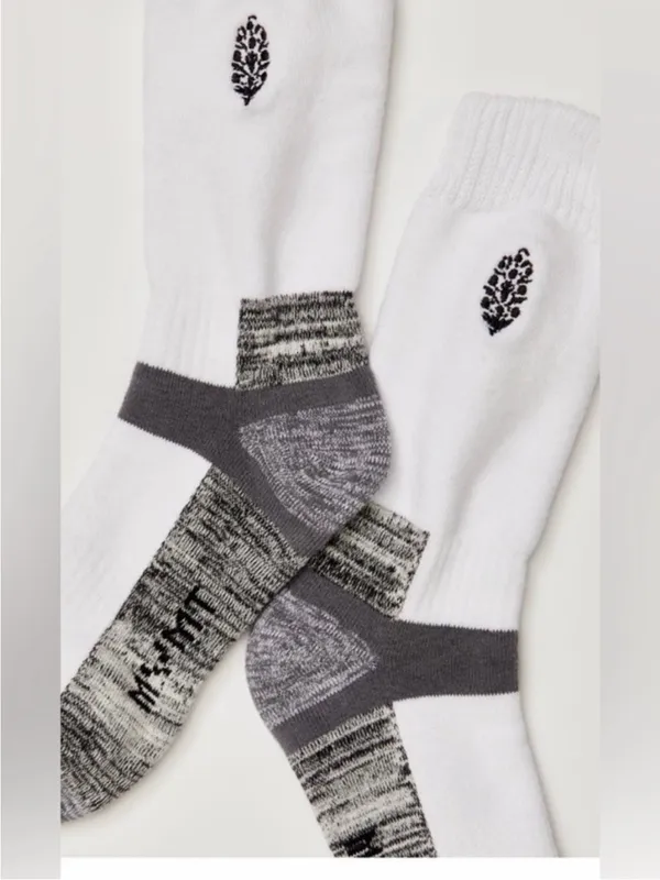 FP Movement by Free People Gray Marled Athletic Crew Socks NWT - Image 5