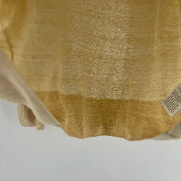 J. Crew Cream‎ Lightweight Linen Relaxed Fit Long Sleeve Sweater Size S - Image 5