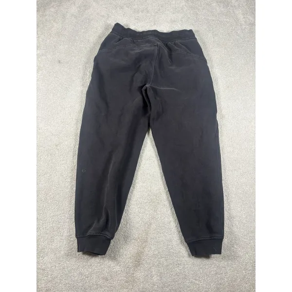 Lululemon Scuba Relaxed High-Rise‎ Jogger Black Women's Size 0 Fleece Sweatpants - Image 5