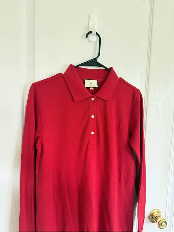 Tuckernuck NEW Pique May Polo Dress in Red - Image 8