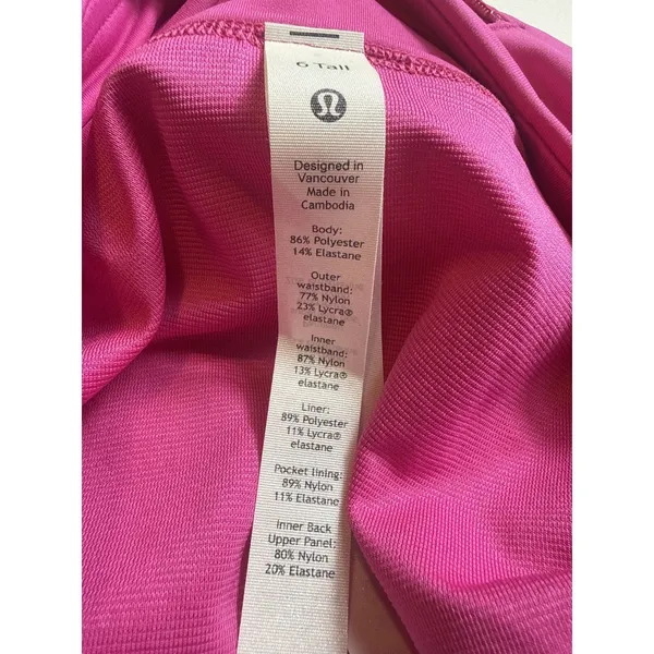 lululemon Run Speed‎ Short Pow Pink Lined Running Shorts Size 6 - Image 9