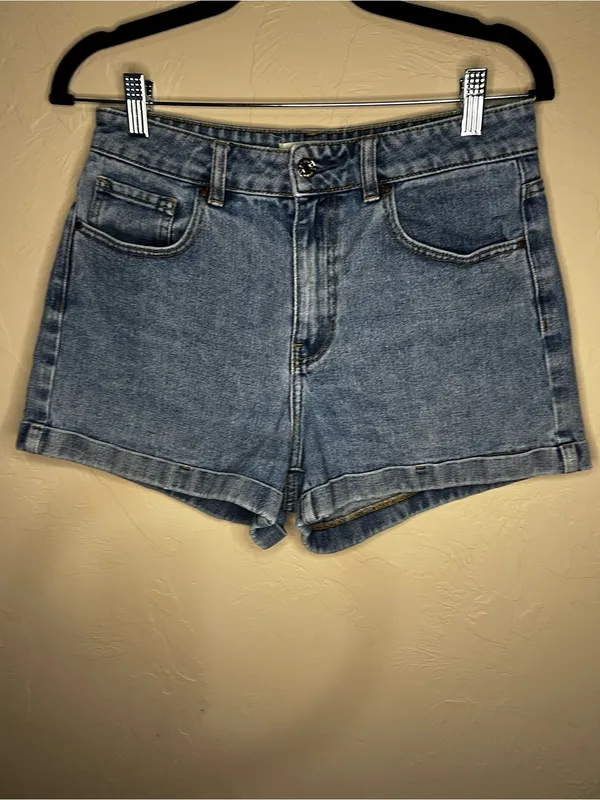 PacSun High Rise Mom Cuffed‎ Denim Casual Summer Vacation Shorts - Image 2