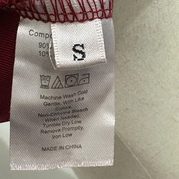 Unbranded Red Velvet Corset Crop Top Sz S - Image 3