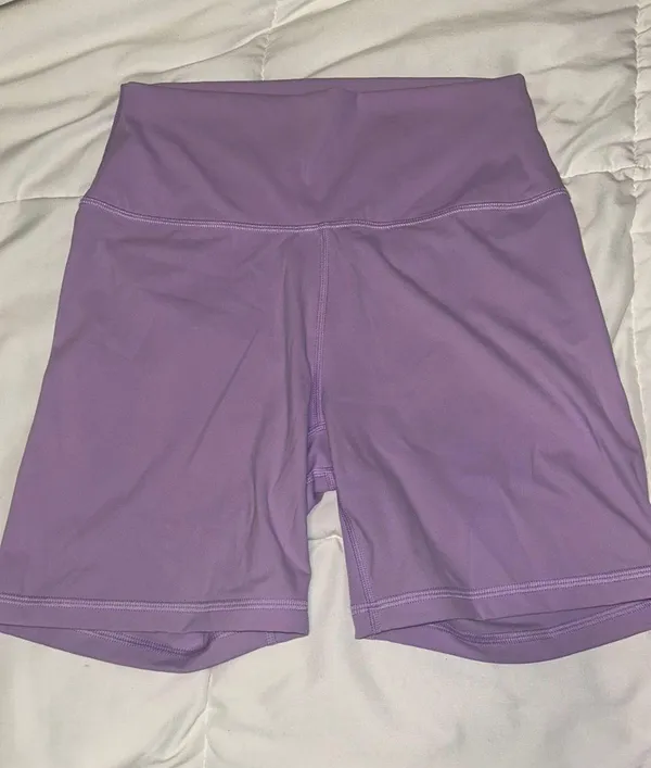 Purple Crz Yoga biker shorts - Image 2