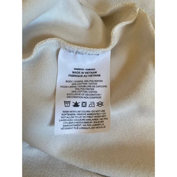 Nike Women’s Cream Fleece Pullover Hoodie Sweatshirt Embroidered Mini Swoosh - Image 8