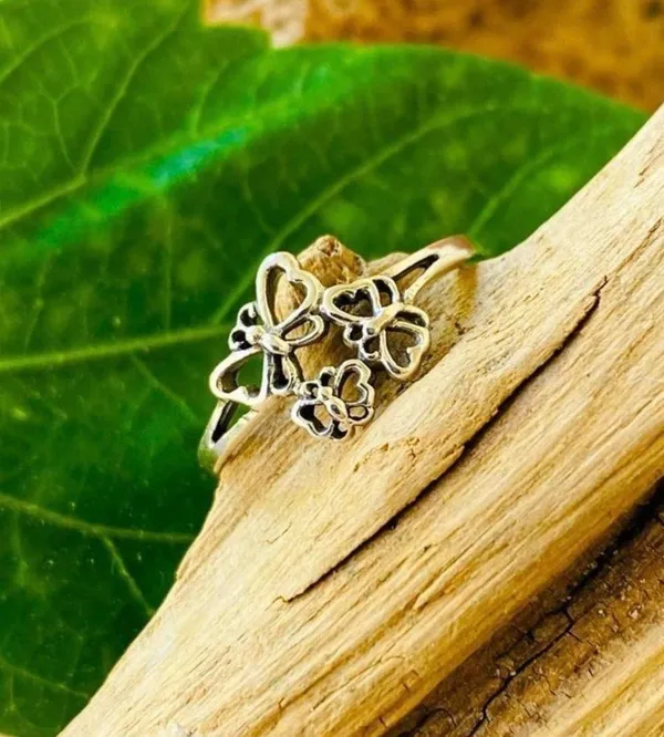 Sterling Silver Butterfly Ring - Image 2