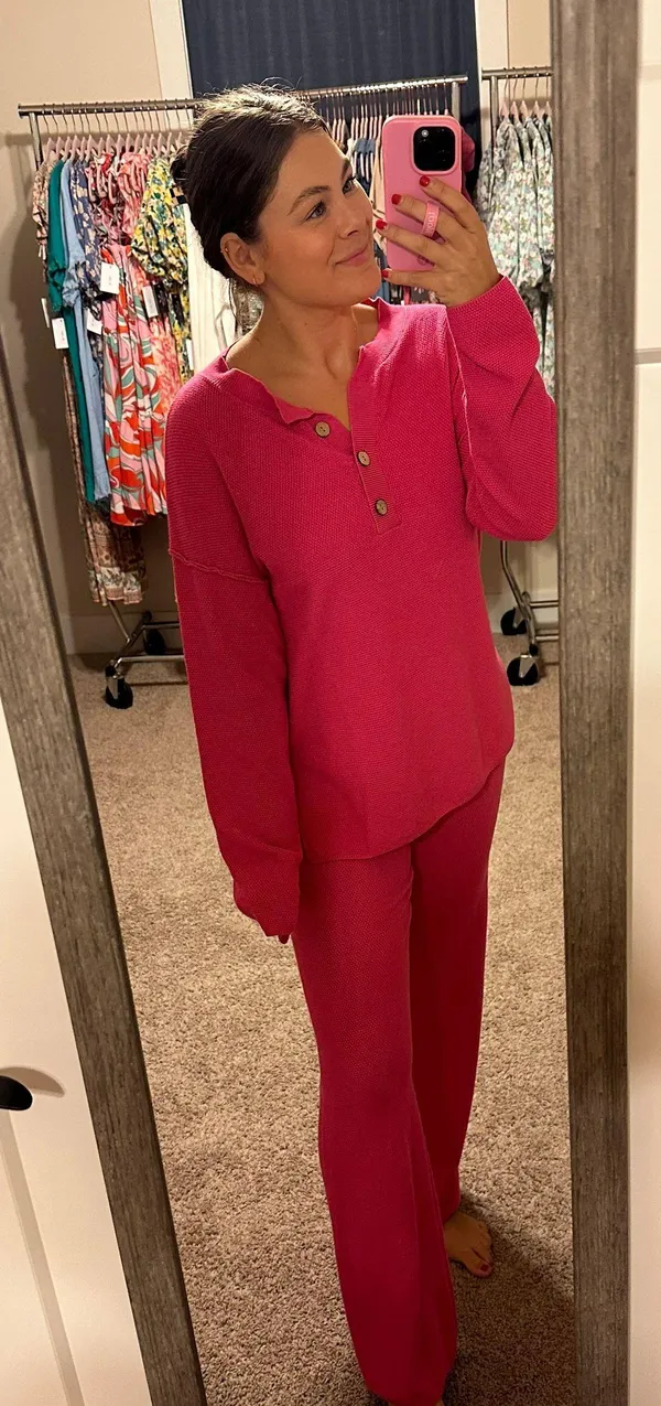 Sweater Set Pink Size M - Image 7