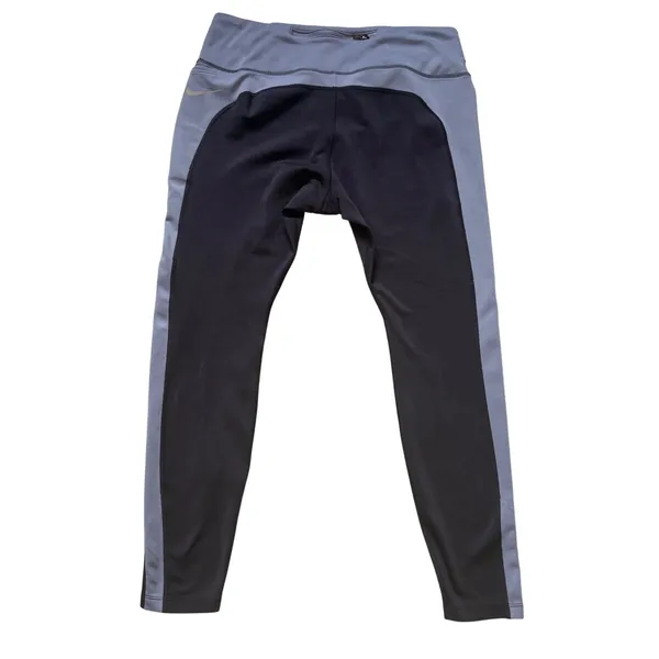 Nike Dri-FIT Womens XL Leggings Grey‎ Purple Geometric Training Tights Athletic - Image 10