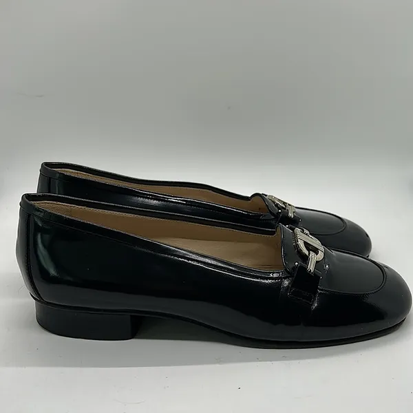 Christian Dior Authentic Black Leather Buckle Loafer Dress Shoes **Sz 36/Sz 6** - Image 5