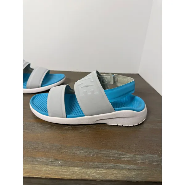 Nike Tanjun Sandals Women's Size 7 Gray Blue Sport Comfort Slides - Image 2