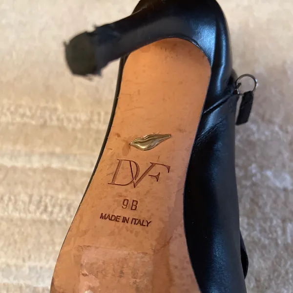 DVF Diane Von Furstenberg Black Stiletto Leather Booties - Image 8