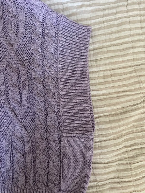Boutique Purple Sweater Vest - Image 8