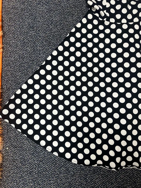 Bridesmay Black and White Polkadot Dress Size Small - Image 5