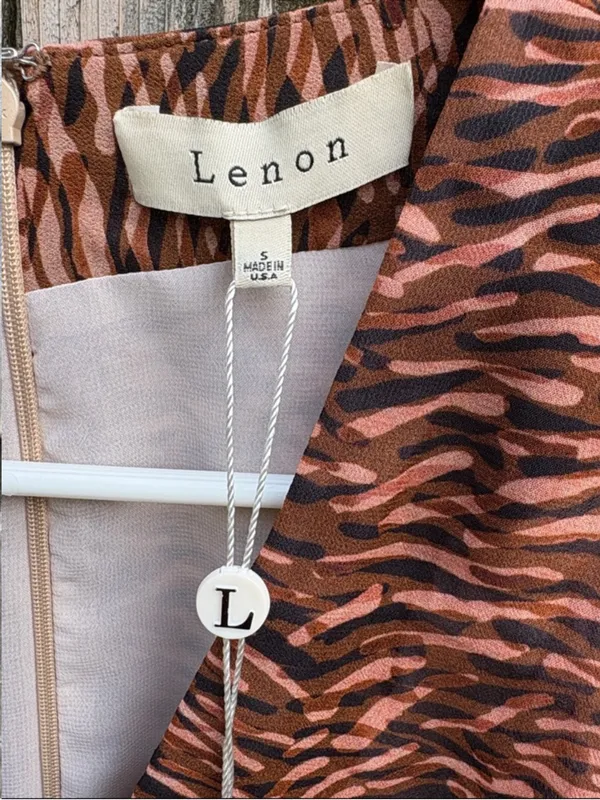 NWT Anthropologie Lenon V-Neck Flutter Sleeve Dress Size Small - Image 3